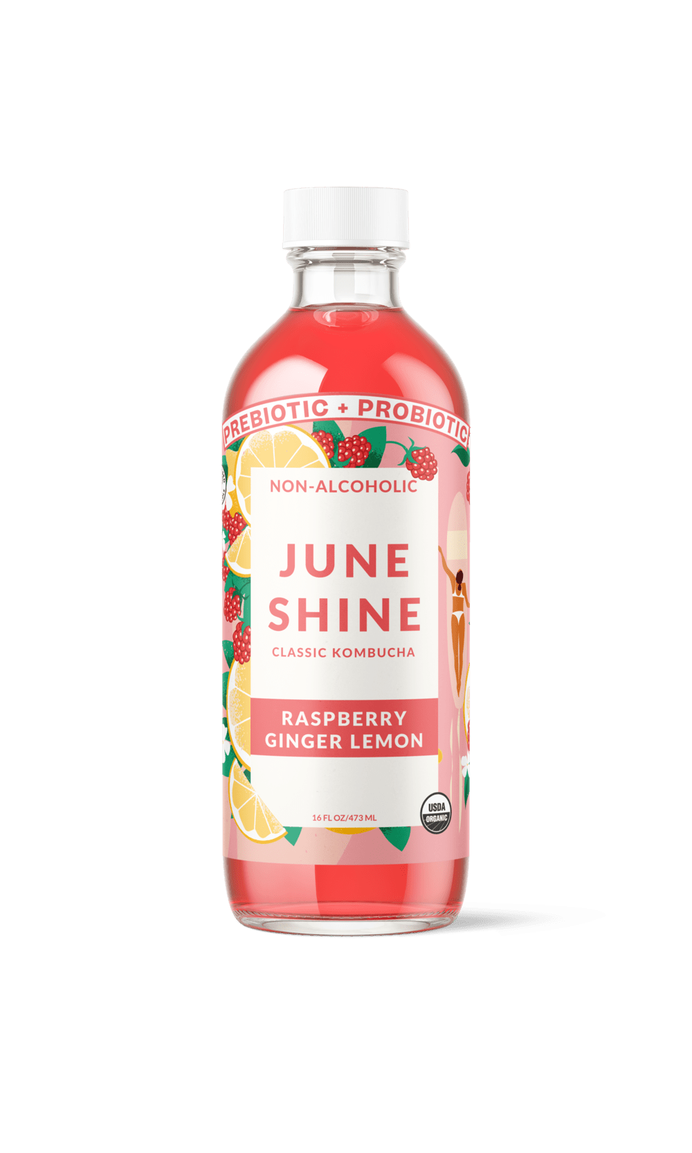 Raspberry Ginger Lemon – JuneShine Kombucha